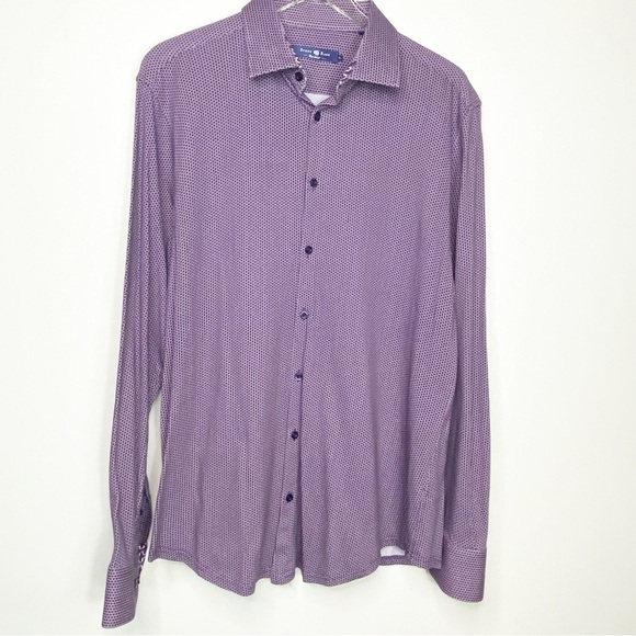 Stone Rose Other - STONE ROSE Purple Long Sleeve Button Down Shirt 100% Cotton Men’s XXL